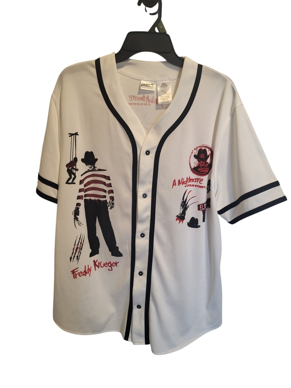Freddy Krueger Graphic Baseball Tee - White - Picture 3 of 9